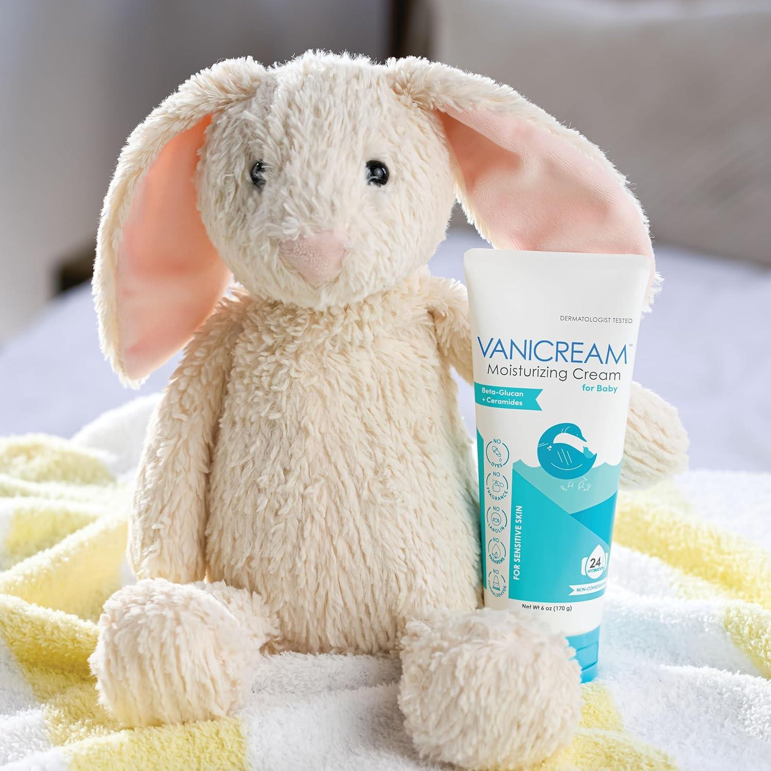 imageVanicream Moisturizing Cream for Baby 6 Oz Gentle Hydrating Baby Lotion with BetaGlucan ampamp Ceramides Formulated without Common Irritants for Sensitive Skin All Ages