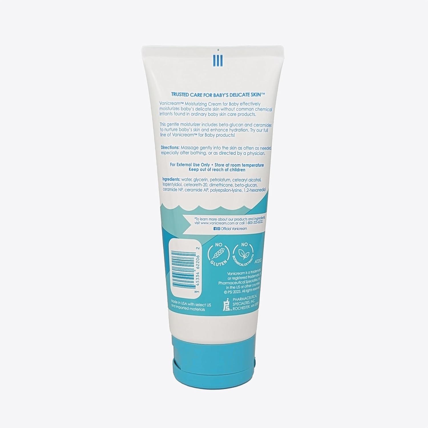 imageVanicream Moisturizing Cream for Baby 6 Oz Gentle Hydrating Baby Lotion with BetaGlucan ampamp Ceramides Formulated without Common Irritants for Sensitive Skin All Ages