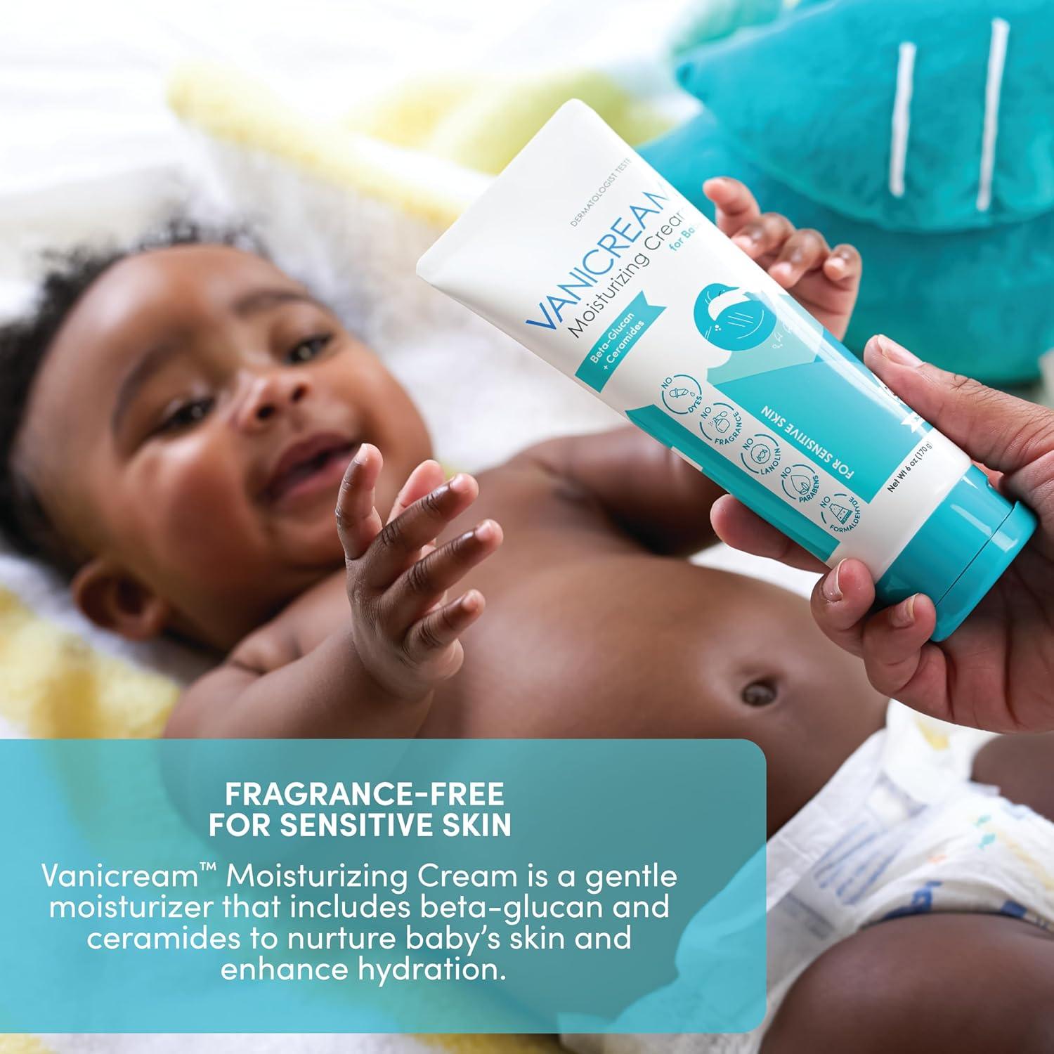 imageVanicream Moisturizing Cream for Baby 6 Oz Gentle Hydrating Baby Lotion with BetaGlucan ampamp Ceramides Formulated without Common Irritants for Sensitive Skin All Ages