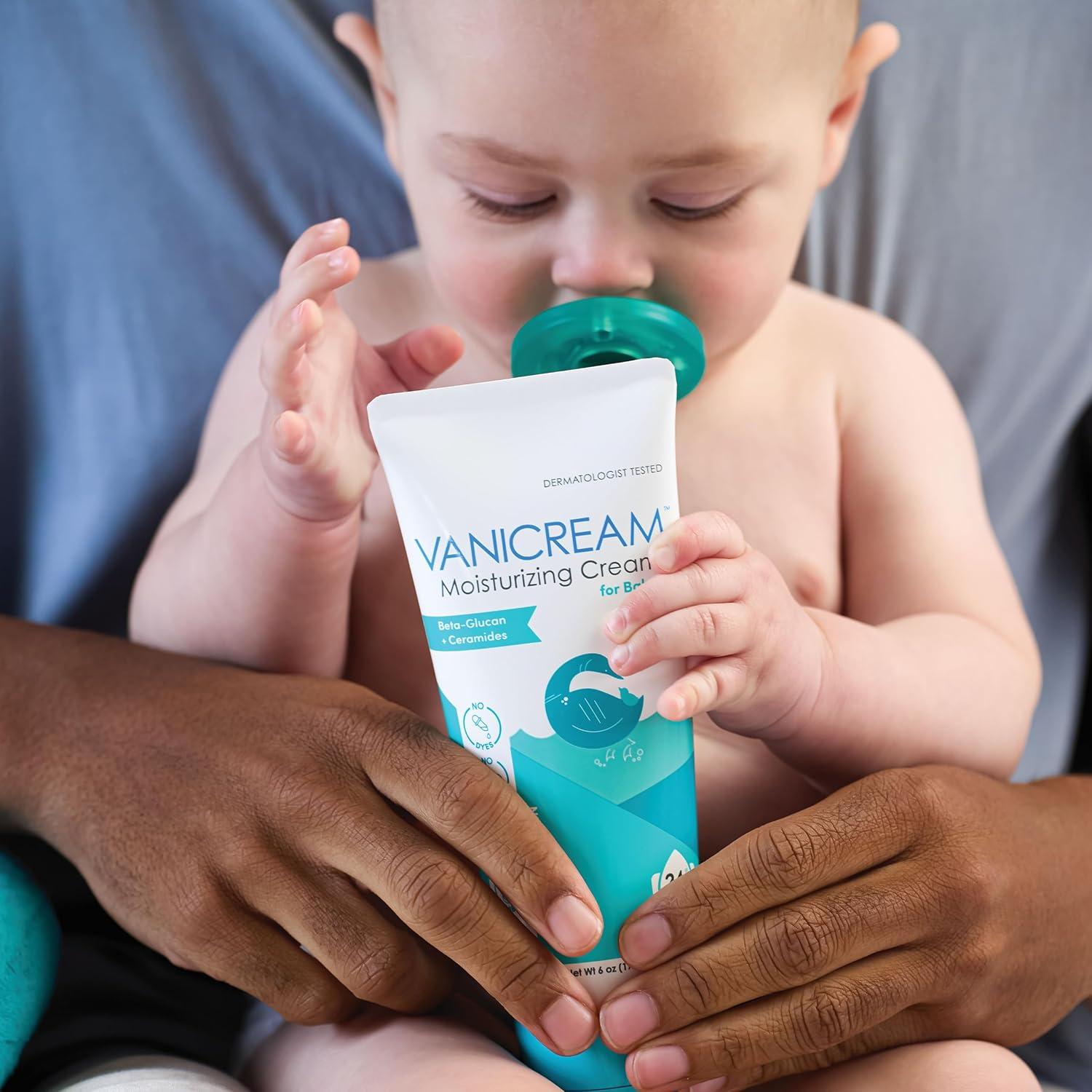 imageVanicream Moisturizing Cream for Baby 6 Oz Gentle Hydrating Baby Lotion with BetaGlucan ampamp Ceramides Formulated without Common Irritants for Sensitive Skin All Ages