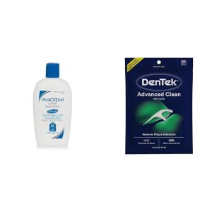 imageVanicream Gentle Body Wash 12 fl oz Sensitive Skin Bundle with DenTek Triple Clean Floss Picks 150 Count