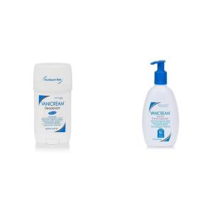 imageVanicream AluminumFree Gel Deodorant  2 oz  Unscented Formula for Sensitive Skin amp Gentle Facial Cleanser with Pump Dispenser  8 fl oz