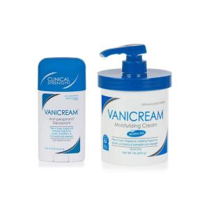 imageVanicream AntiPerspirant Deodorant 225 Oz amp Vanicream Moisturizing Cream with Pump 16 Oz