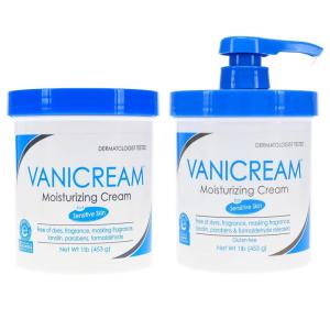 imageVanicream Moisturizing Skin Cream with Pump Dispenser Plus Bonus Jar Combo Pack 1 Pound Each